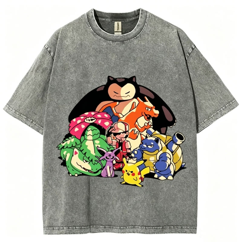 The Original Pokémon Unisex Vintage Washed Tee