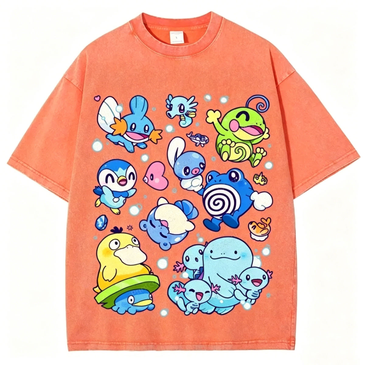 Pokémon Weaving Unisex Vintage Washed Tee