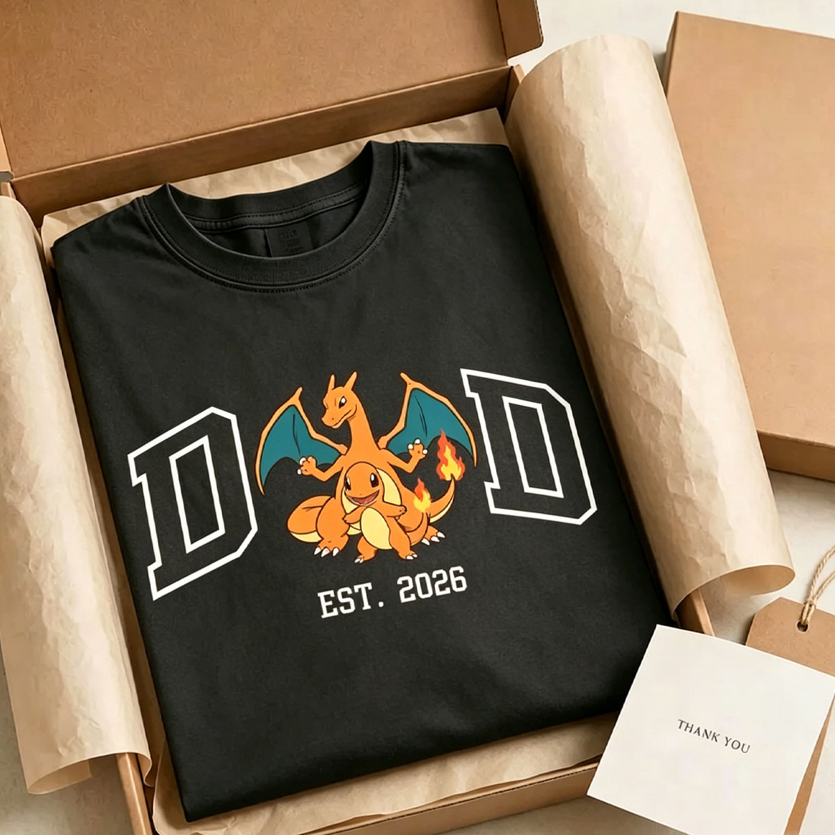 Custom PokaDad Shirt | Personalized Print Tee for Dad