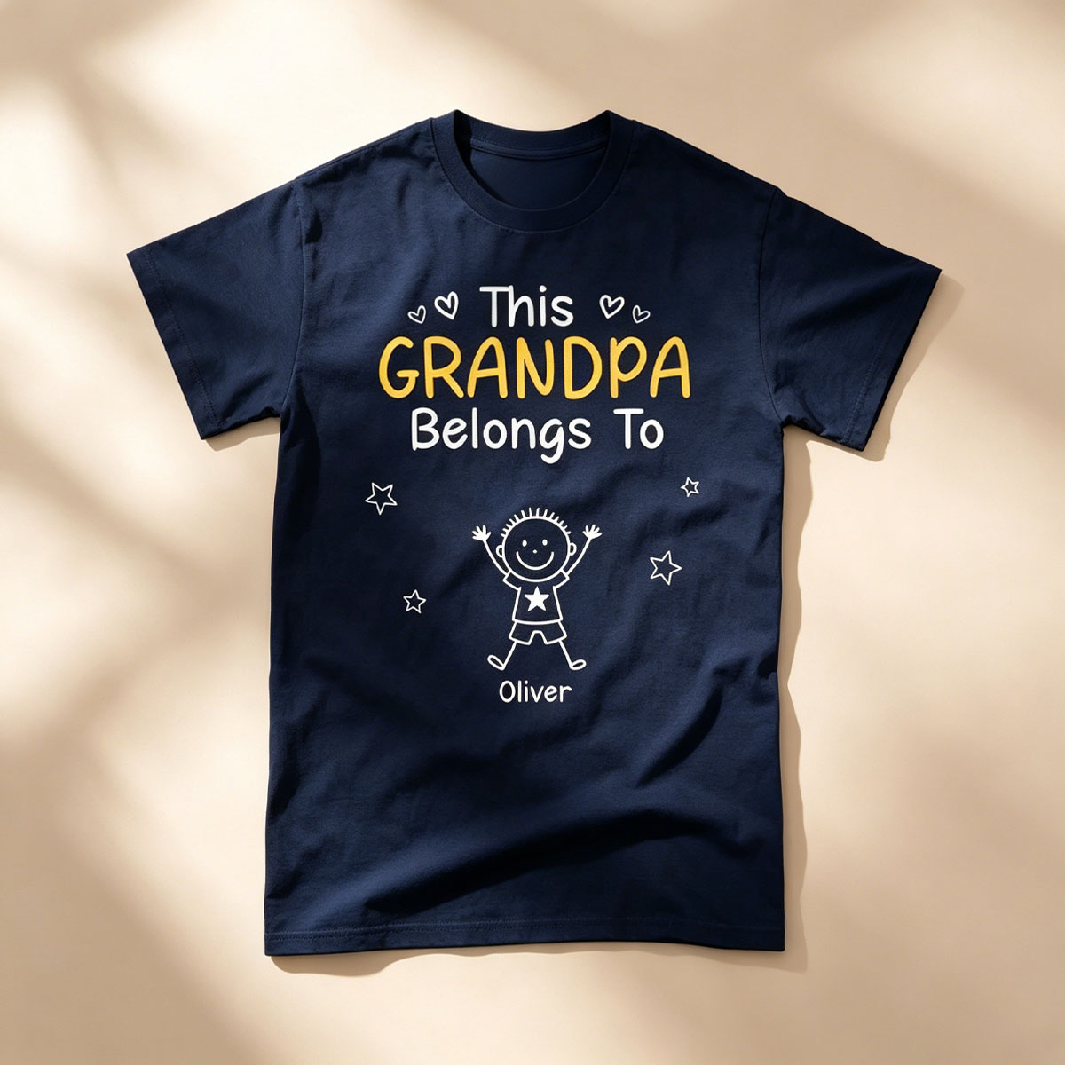 Birthday Gifts for Dad, Grandpa - Grandpa Belongs to T-shirt