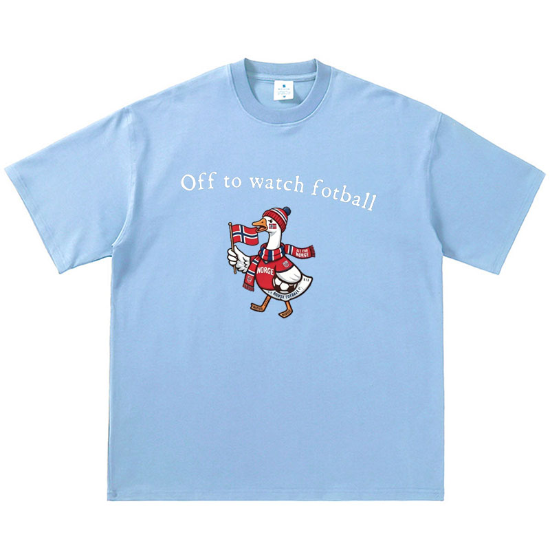 Off to watch fotball T-shirt Norwegian Pride