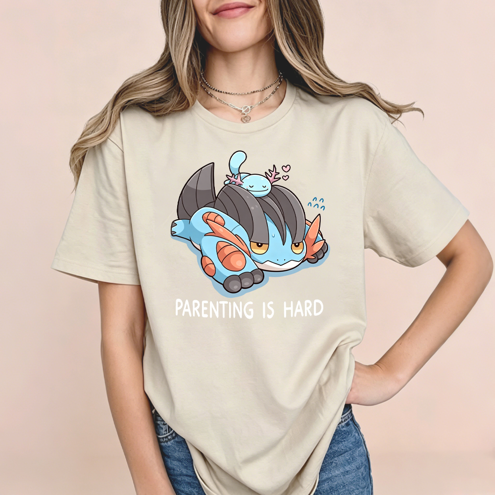Parenting Is Hard Mudkip Parent Vintage Washed T-Shirt