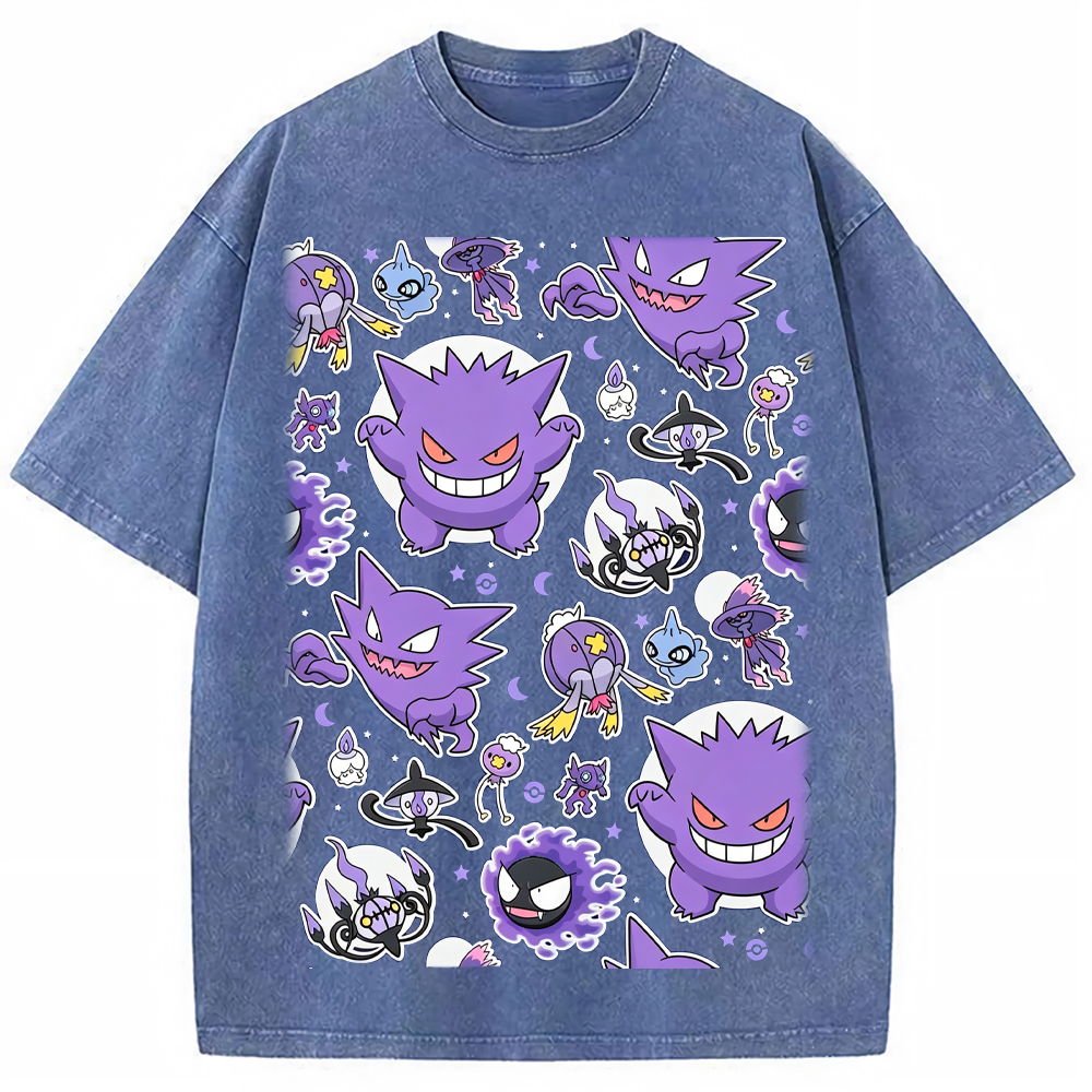 Ghostly Gathering Pokemon Anime Vintage Tee | Pokemon