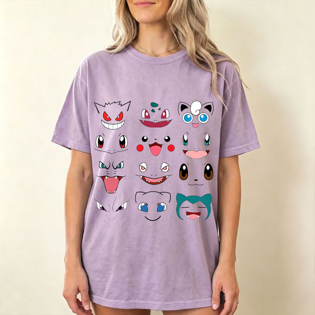 Poké Faces Anime Vintage Tee | Pokemon