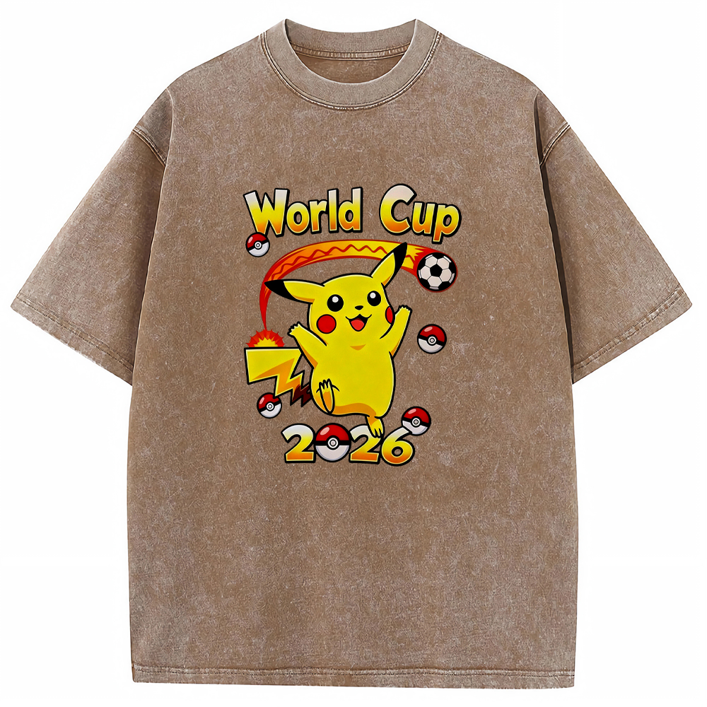 2026 World Cup Pokemon Universal Pikachu Graphic Tee
