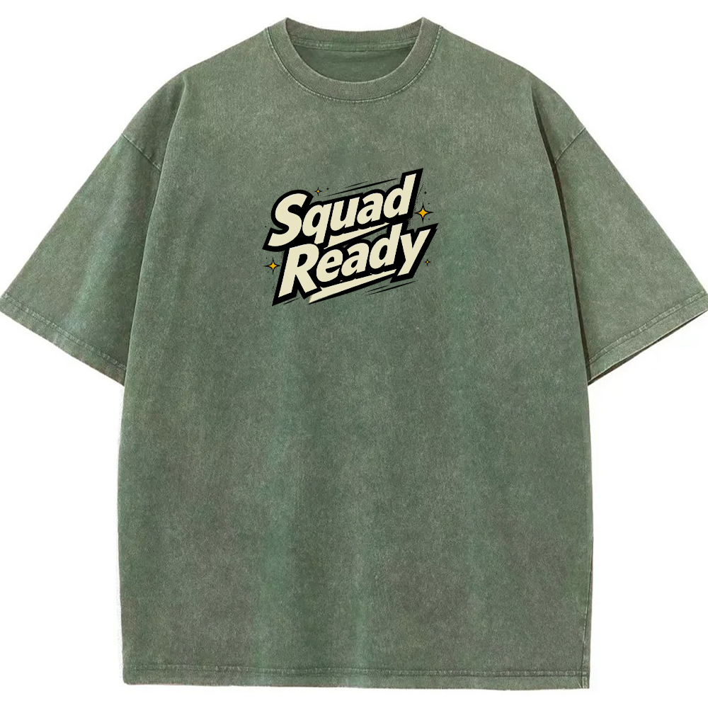 Squad Battle Pokemon Crew Front Back Dual Print Action Group Cartoon Tee