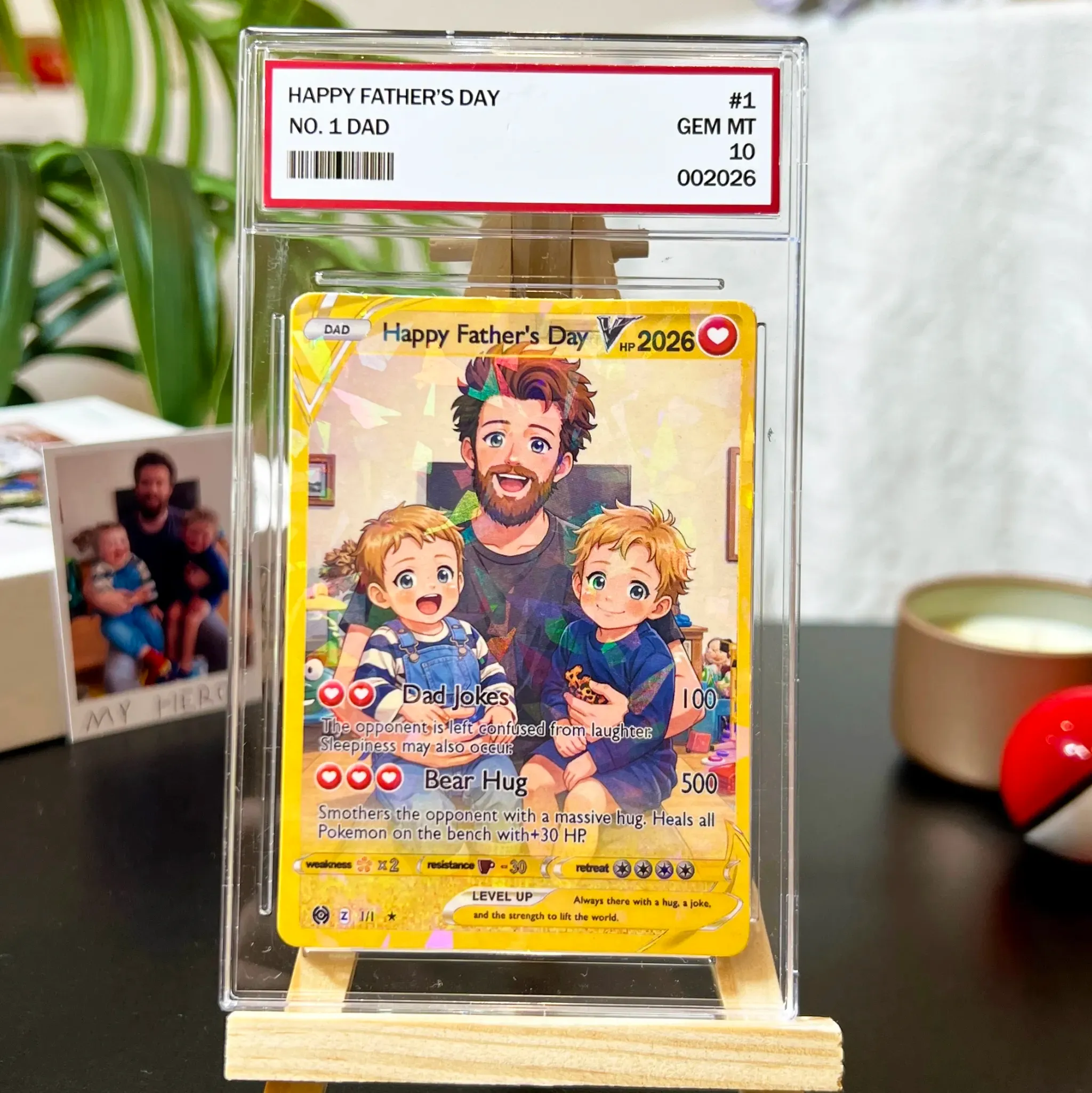 ❤️ Custom V Pokecard Photo Anime Card For Pokedad