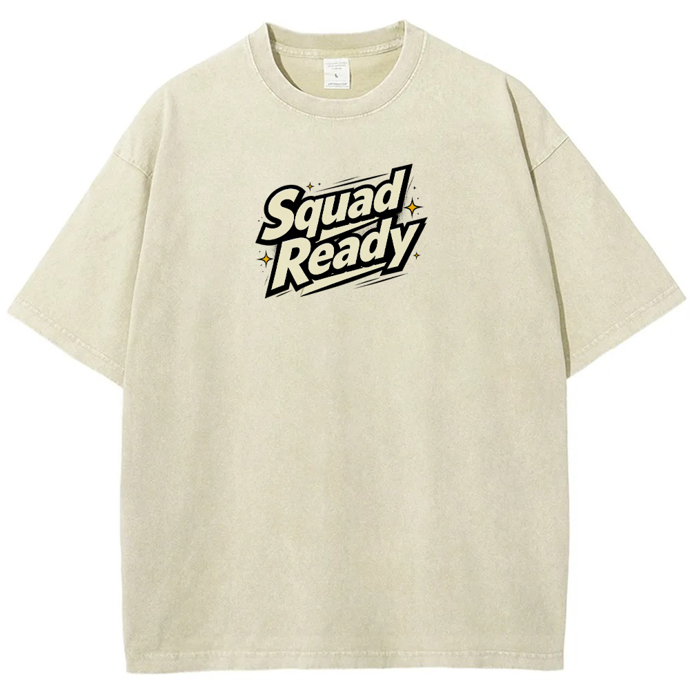 Squad Battle Pokemon Crew Front Back Dual Print Action Group Cartoon Tee
