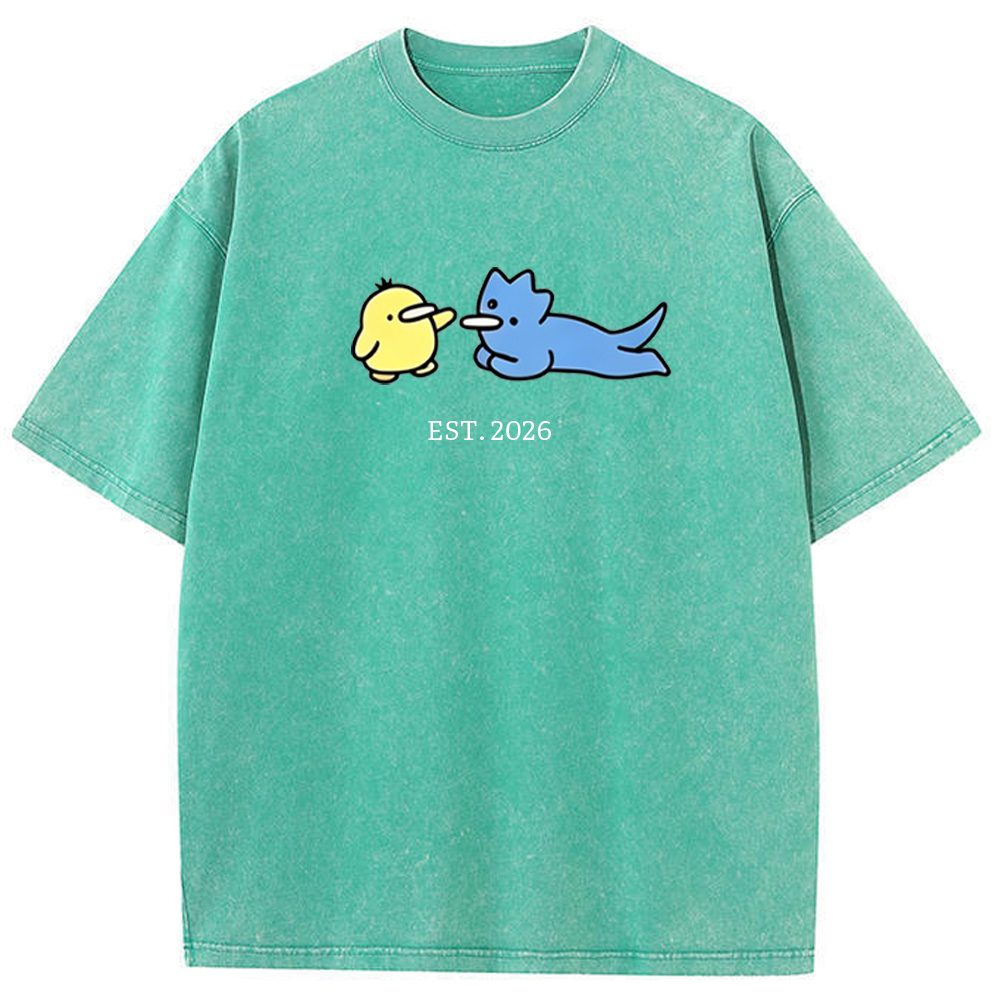 Cute Parent & Kid Remoraid Vintage Washed T-Shirt