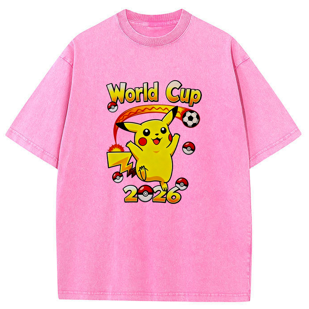 2026 World Cup Pokemon Universal Pikachu Graphic Tee