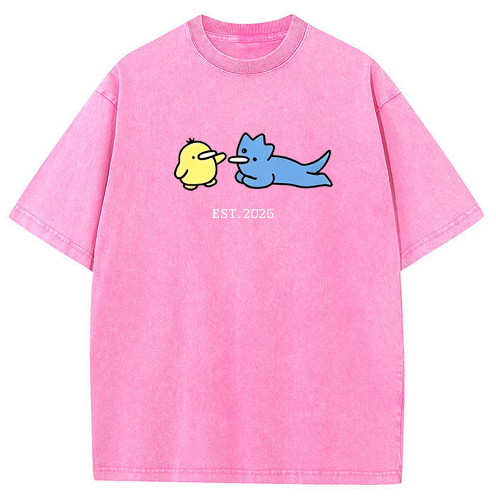 Cute Parent & Kid Remoraid Vintage Washed T-Shirt