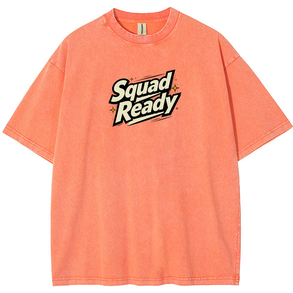 Squad Battle Pokemon Crew Front Back Dual Print Action Group Cartoon Tee