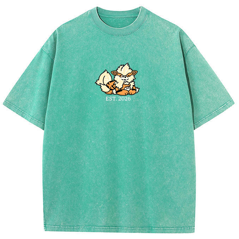 Cute Parent & Kid Rapidash Vintage Washed T-Shirt