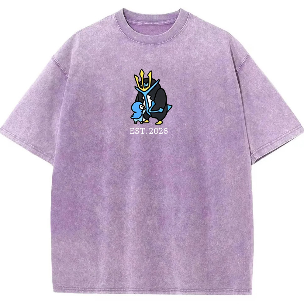 Cute Parent & Kid Empoleon Vintage Washed T-Shirt