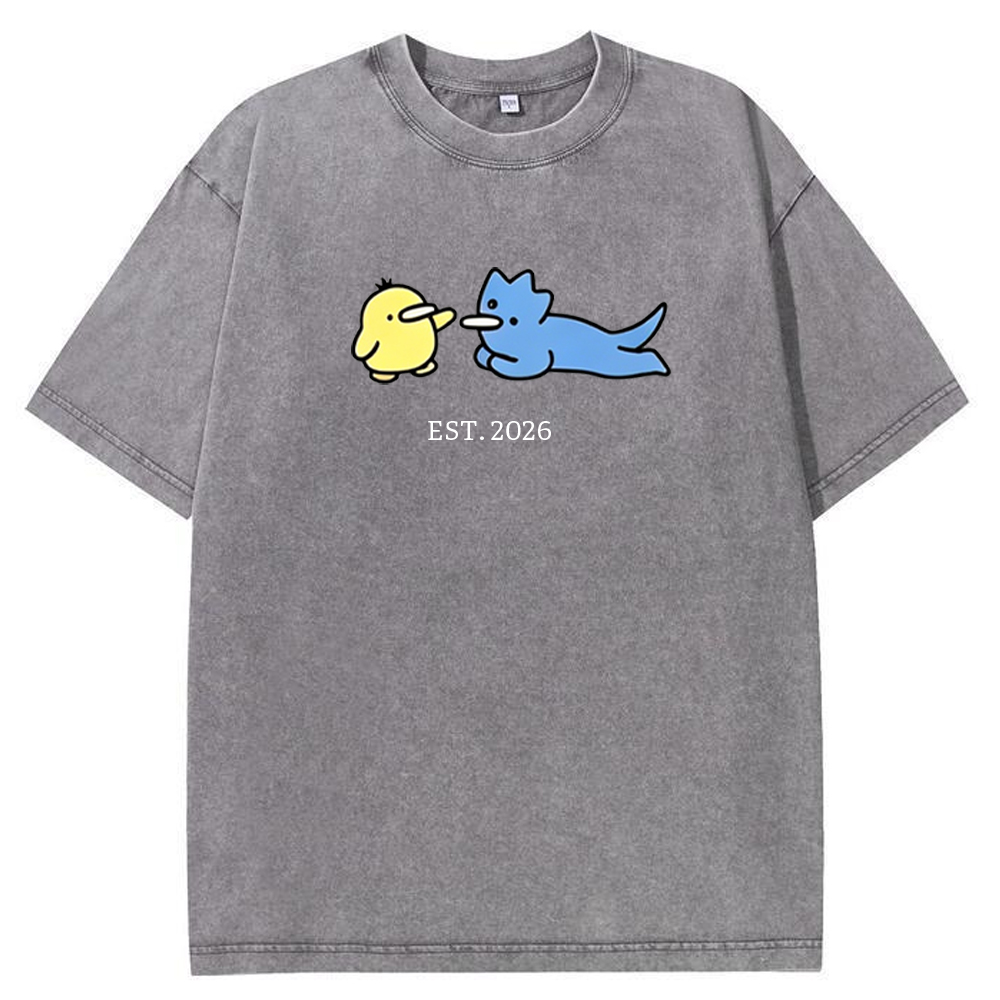 Cute Parent & Kid Remoraid Vintage Washed T-Shirt