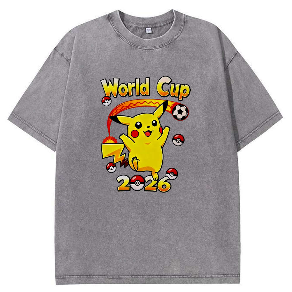 2026 World Cup Pokemon Universal Pikachu Graphic Tee