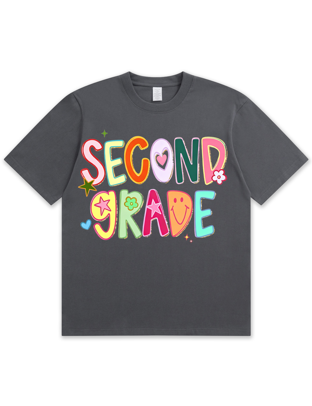 Preppy Hand Drawn Colorful Doodle Teacher Shirt