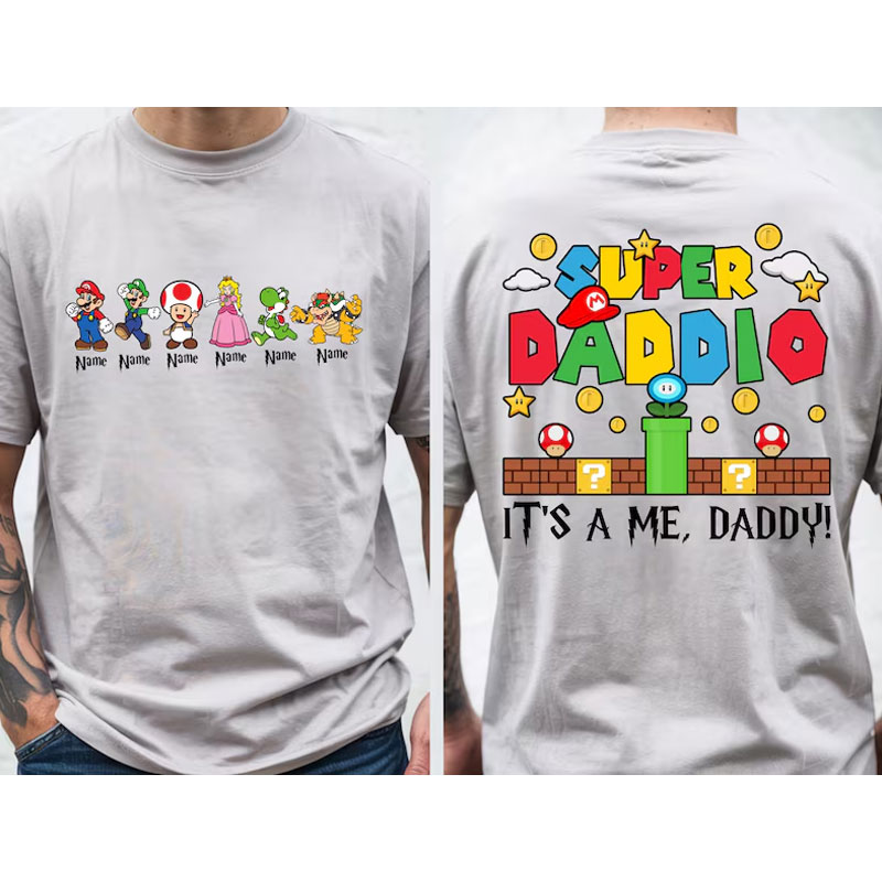 Personalized Super Daddio Shirt
