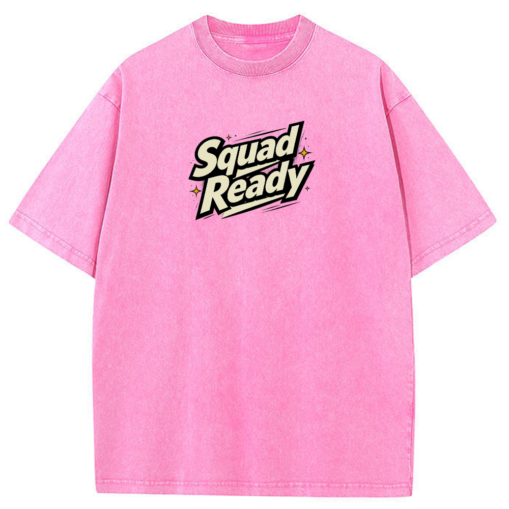 Squad Battle Pokemon Crew Front Back Dual Print Action Group Cartoon Tee