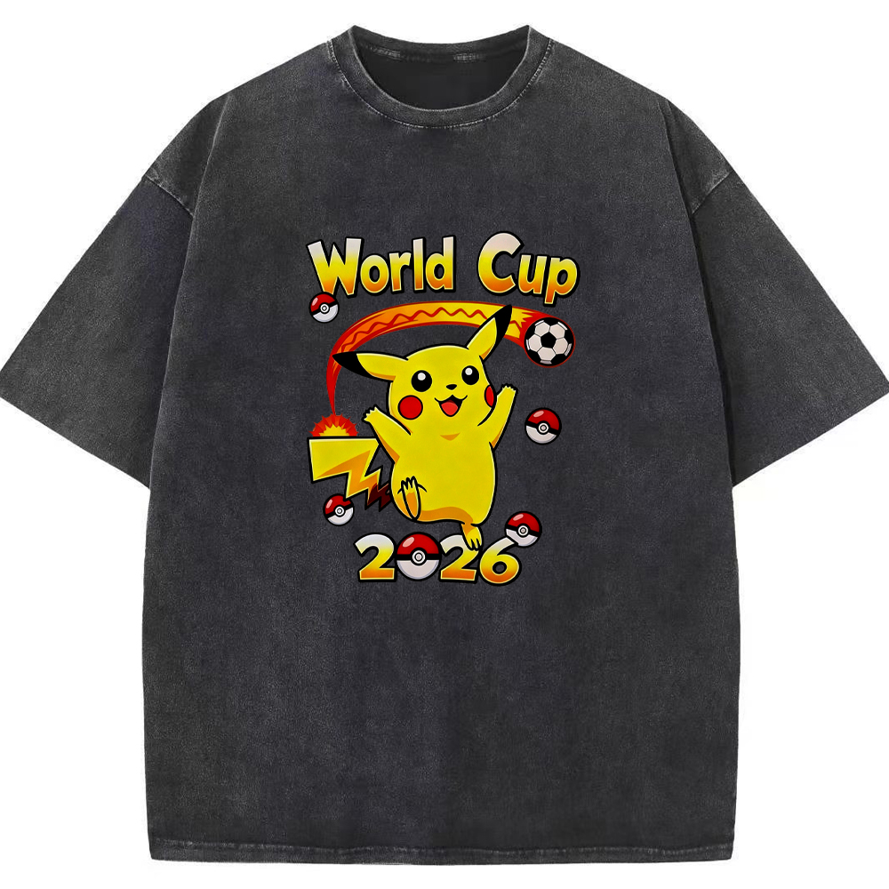 2026 World Cup Pokemon Universal Pikachu Graphic Tee