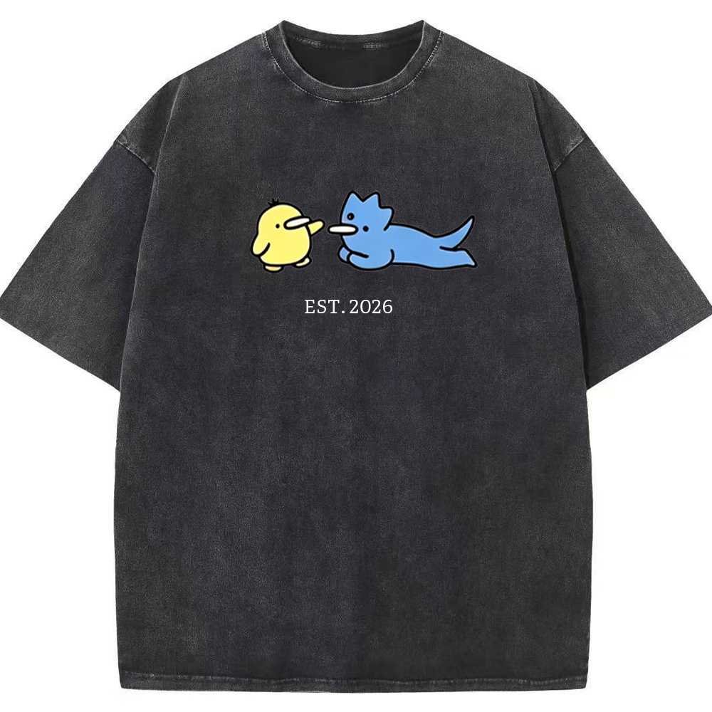 Cute Parent & Kid Remoraid Vintage Washed T-Shirt