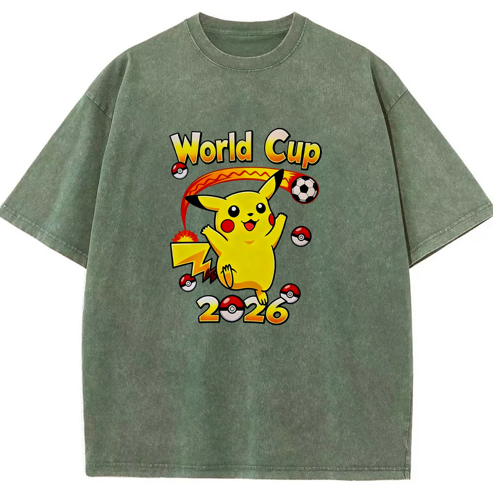 2026 World Cup Pokemon Universal Pikachu Graphic Tee