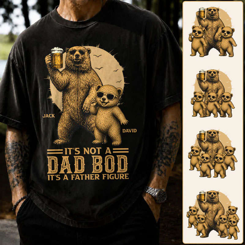 Personalized It's Not A Dad Bod It's A Father Figure Shirt