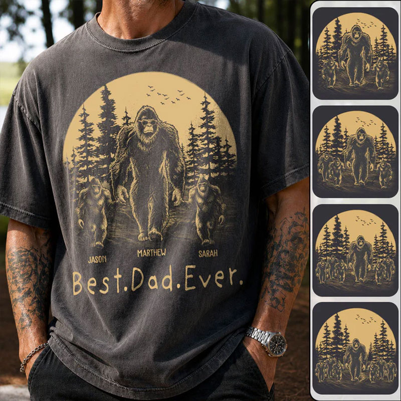 Custom Dadsquatch, Like A Dad, Just Way More Squatchy Shirt, Gift For Dad