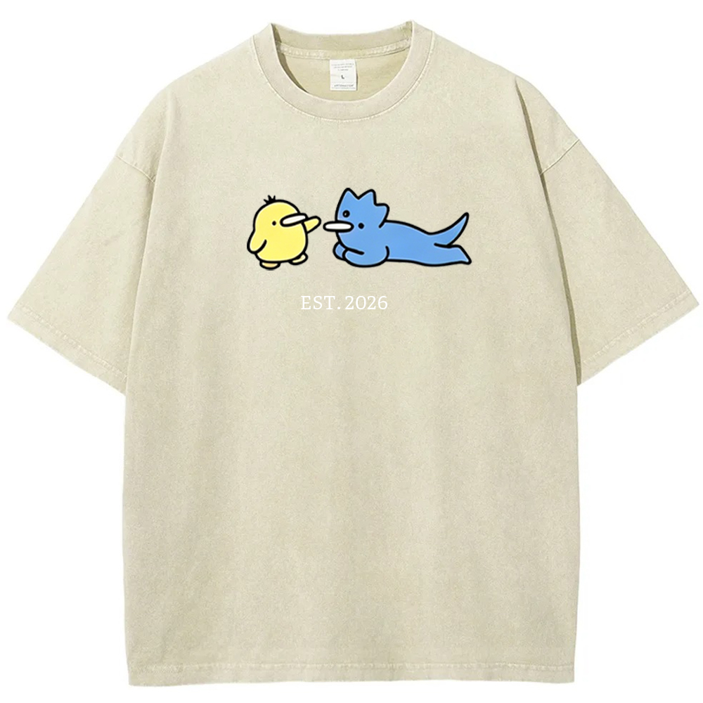 Cute Parent & Kid Remoraid Vintage Washed T-Shirt