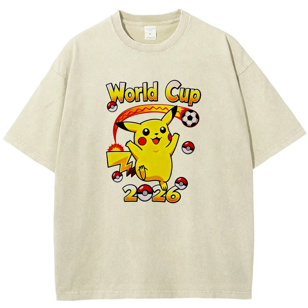 2026 World Cup Pokemon Universal Pikachu Graphic Tee