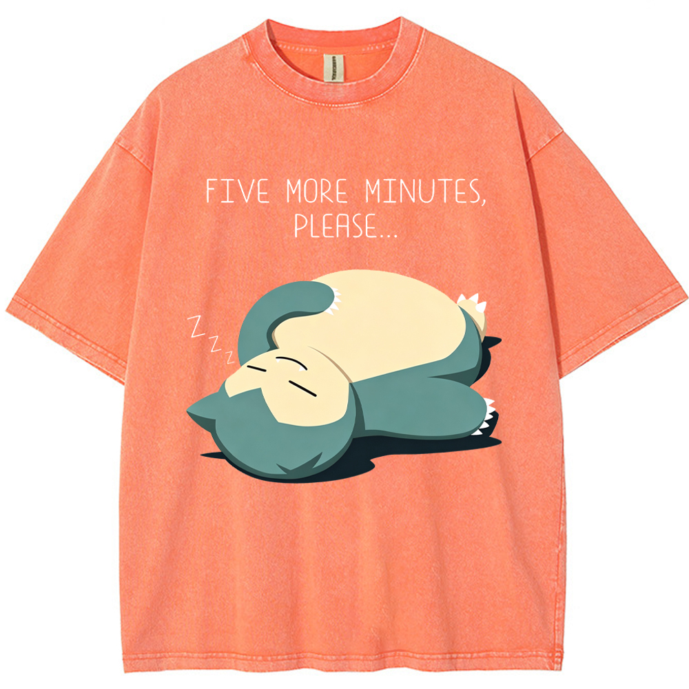 Sleepy Cozy Daily Snorlax Cartoon Tee | Pokemon Anime