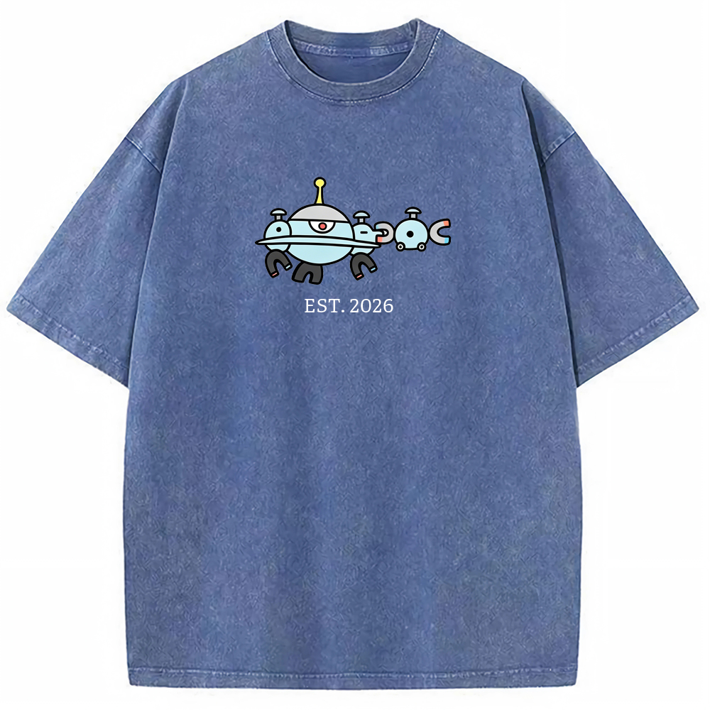 Cute Parent & Kid Magnemite Vintage Washed T-Shirt