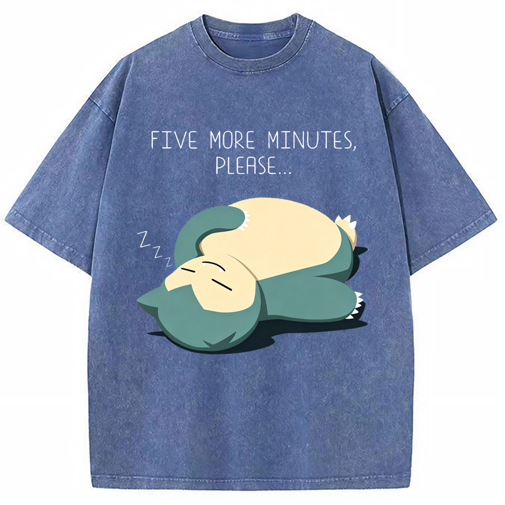 Sleepy Cozy Daily Snorlax Cartoon Tee | Pokemon Anime