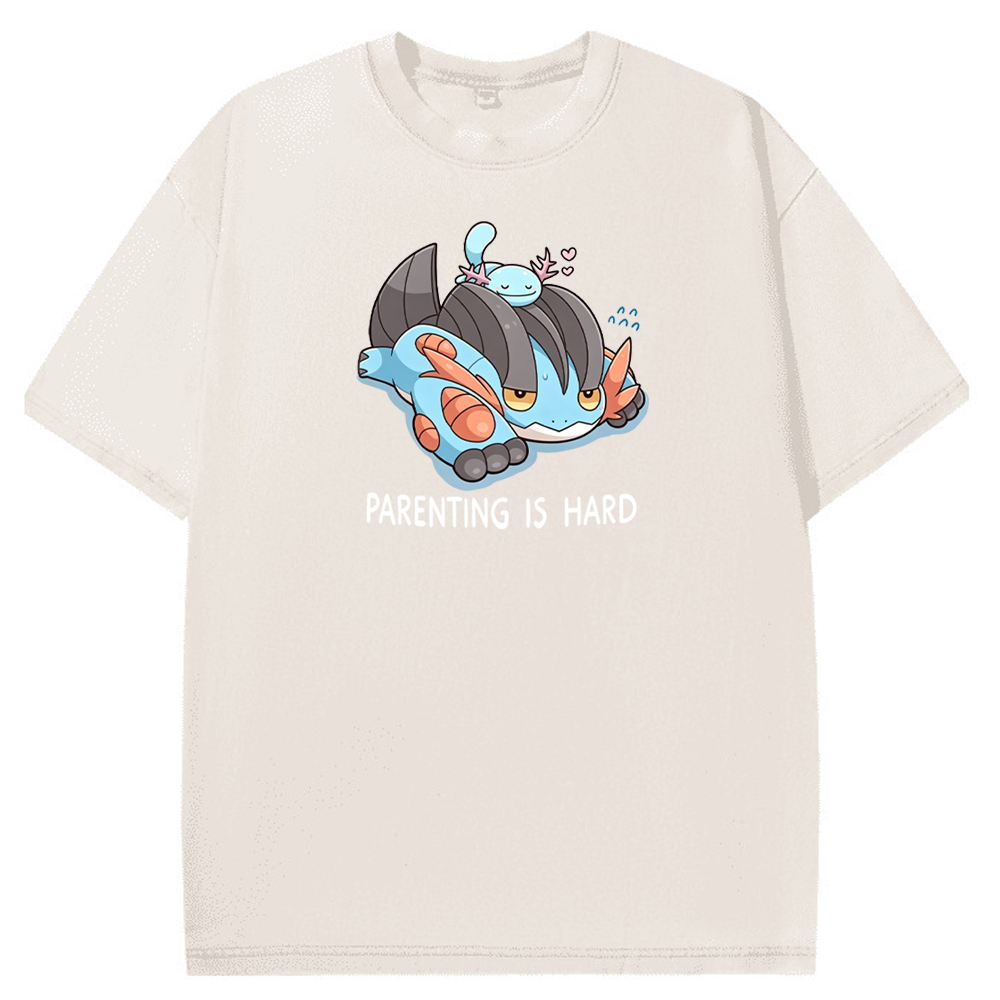 Parenting Is Hard Mudkip Parent Vintage Washed T-Shirt