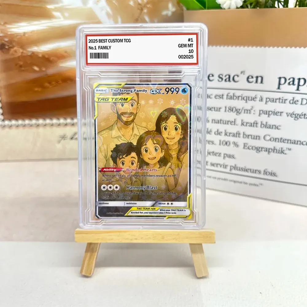 🤩Personalized Famliy Anime Art Trading Card