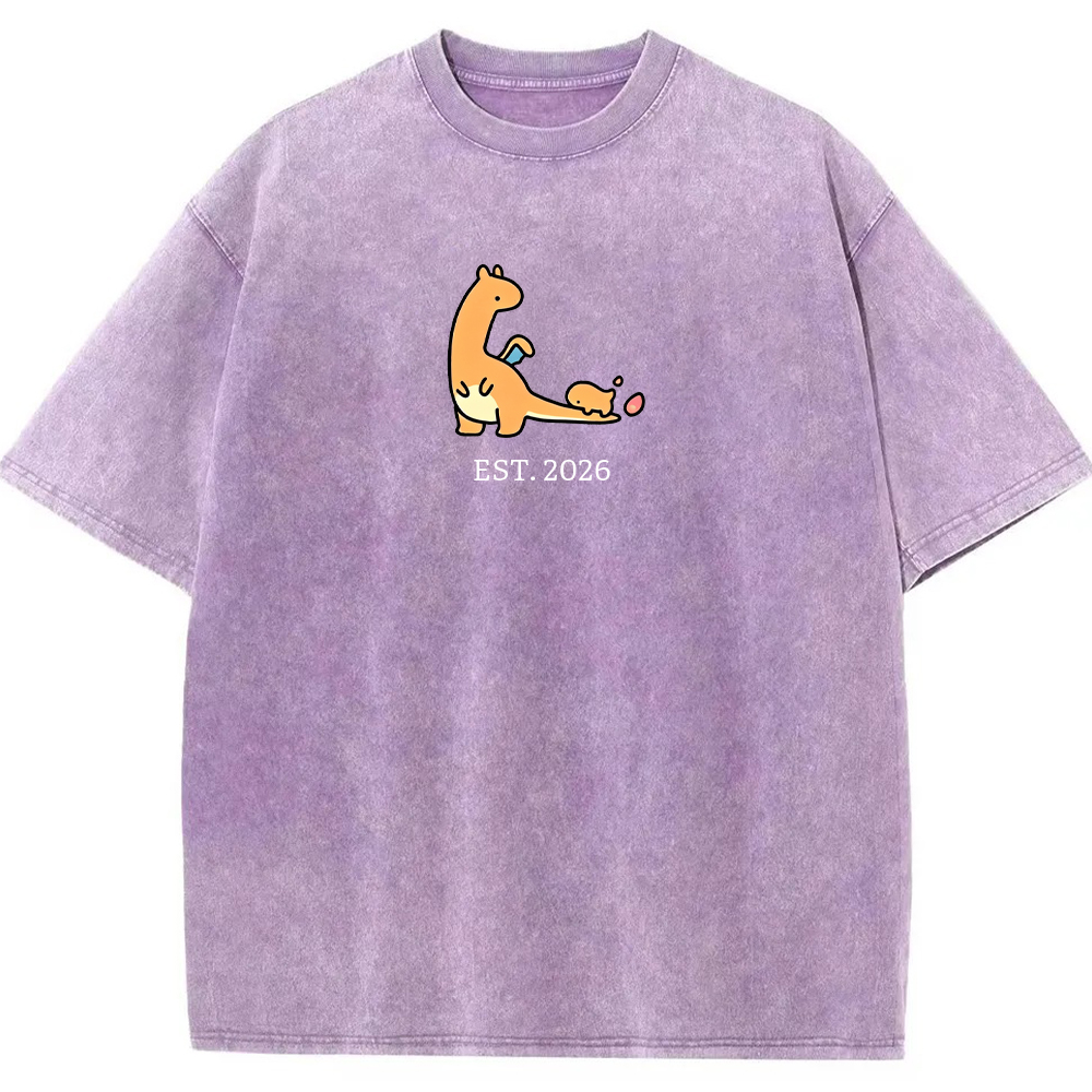 Cute Parent & Kid Charizard Vintage Washed T-Shirt
