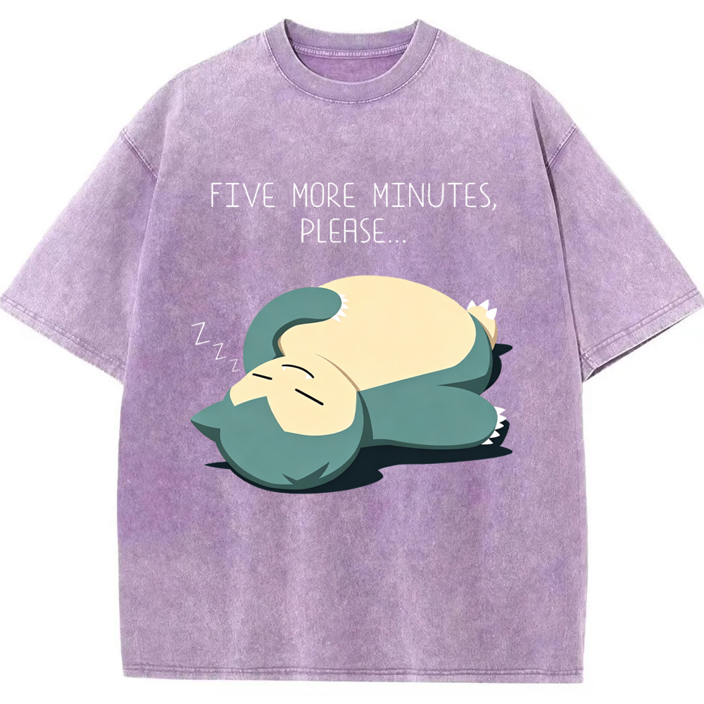 Sleepy Cozy Daily Snorlax Cartoon Tee | Pokemon Anime