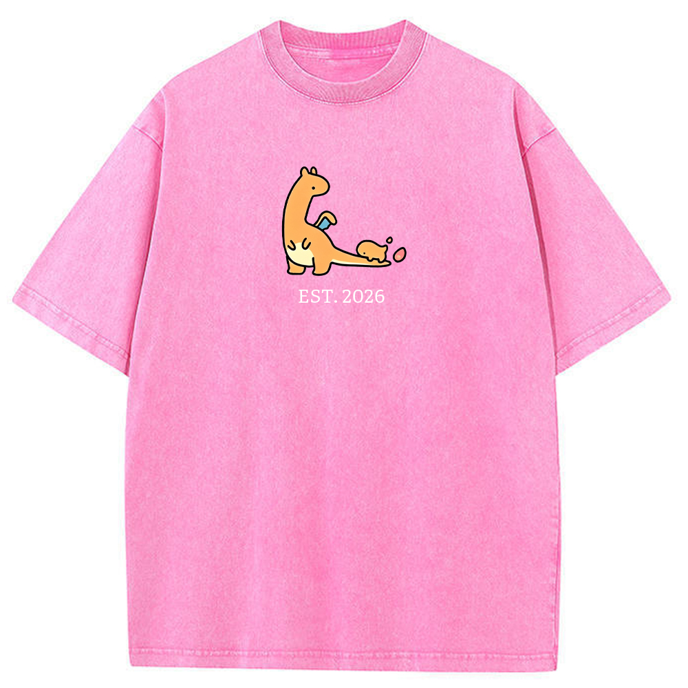 Cute Parent & Kid Charizard Vintage Washed T-Shirt