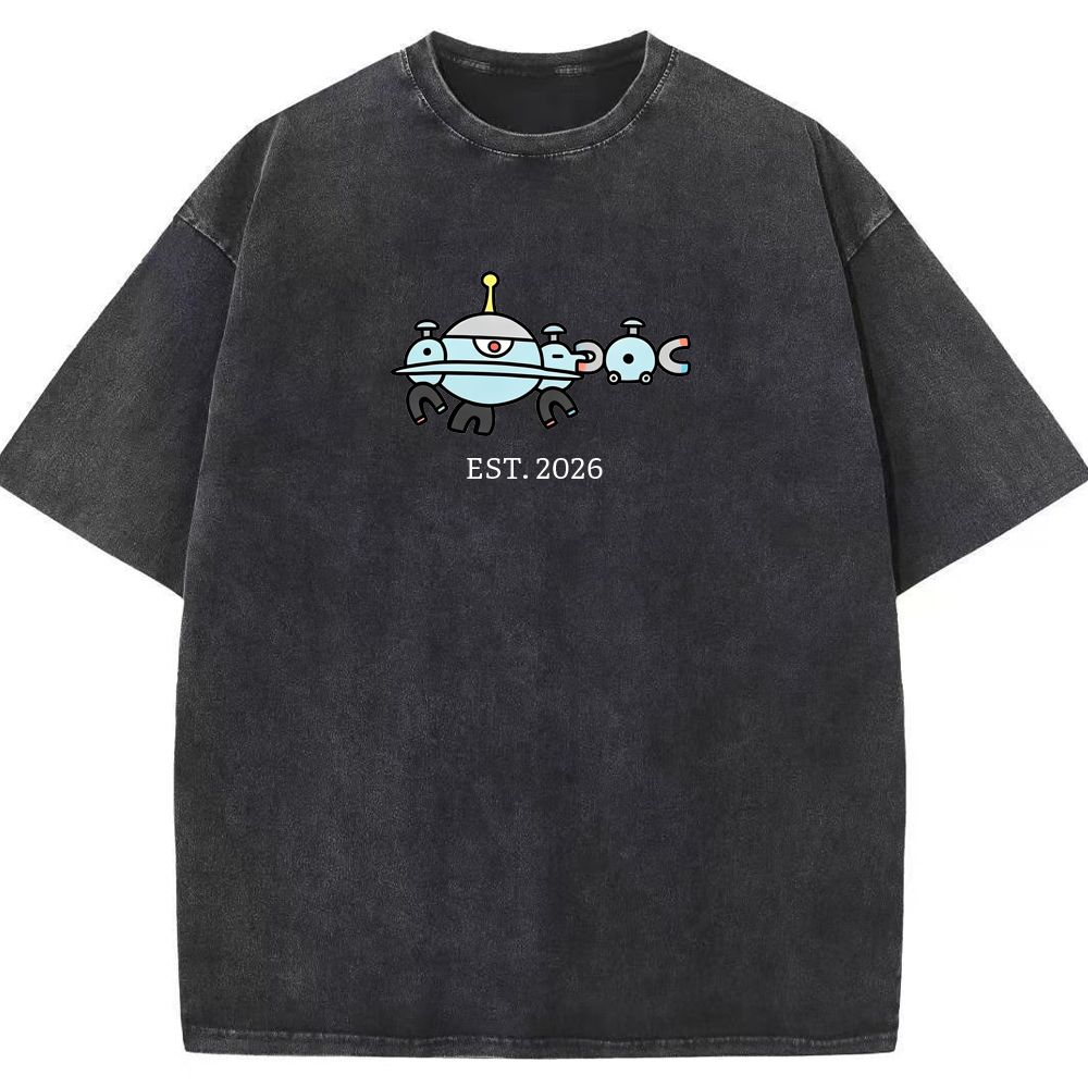 Cute Parent & Kid Magnemite Vintage Washed T-Shirt