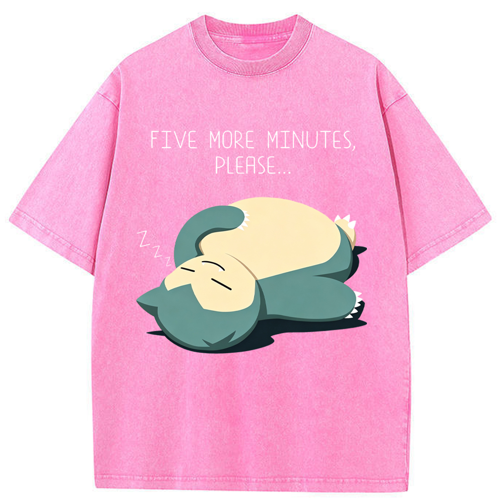 Sleepy Cozy Daily Snorlax Cartoon Tee | Pokemon Anime