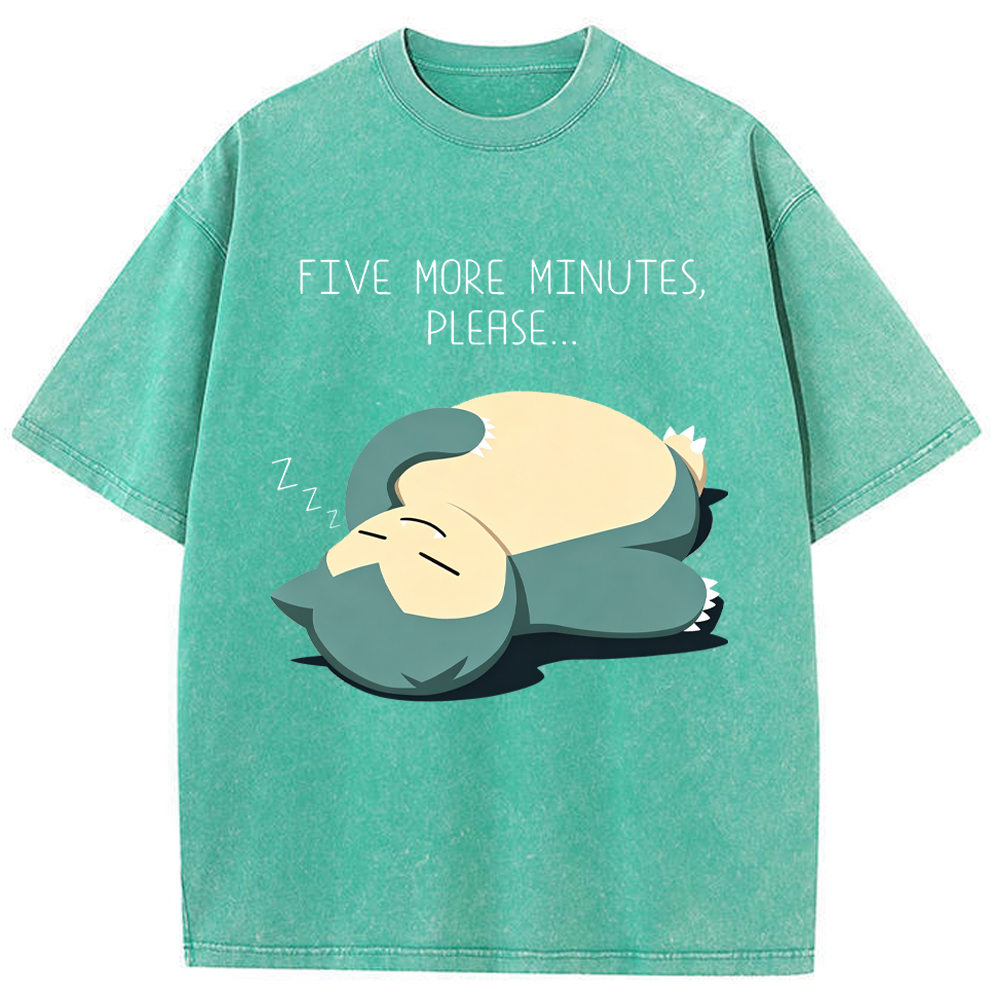 Sleepy Cozy Daily Snorlax Cartoon Tee | Pokemon Anime