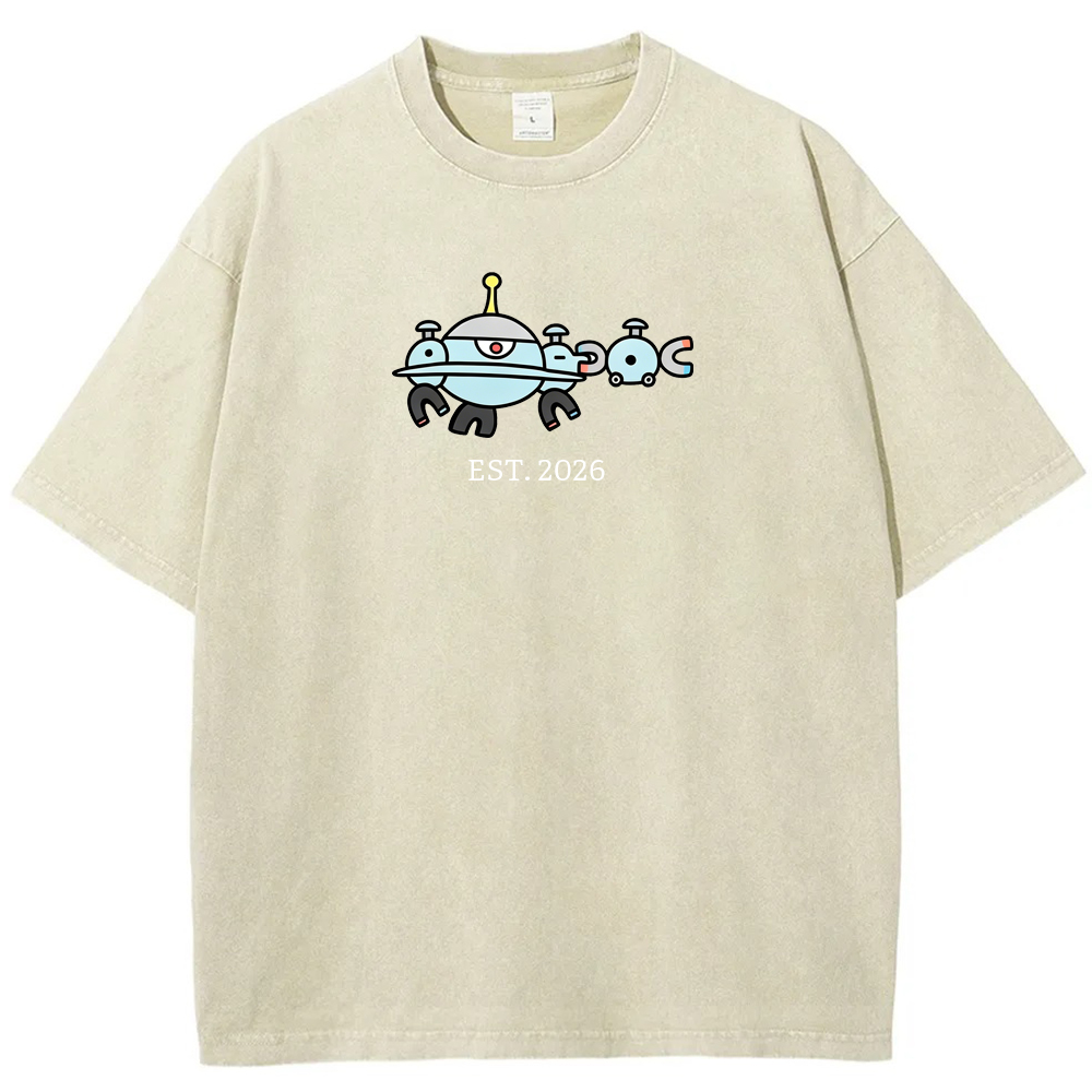 Cute Parent & Kid Magnemite Vintage Washed T-Shirt