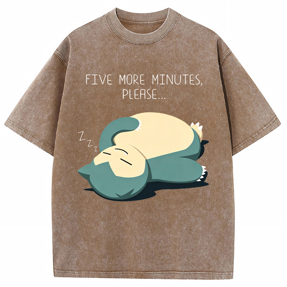 Sleepy Cozy Daily Snorlax Cartoon Tee | Pokemon Anime