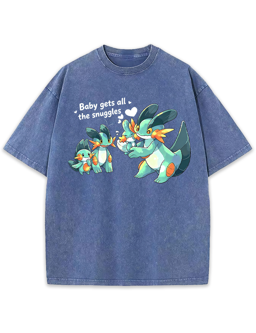 Parent & Kid Swampert Family Snuggle Vintage Washed T-Shirt