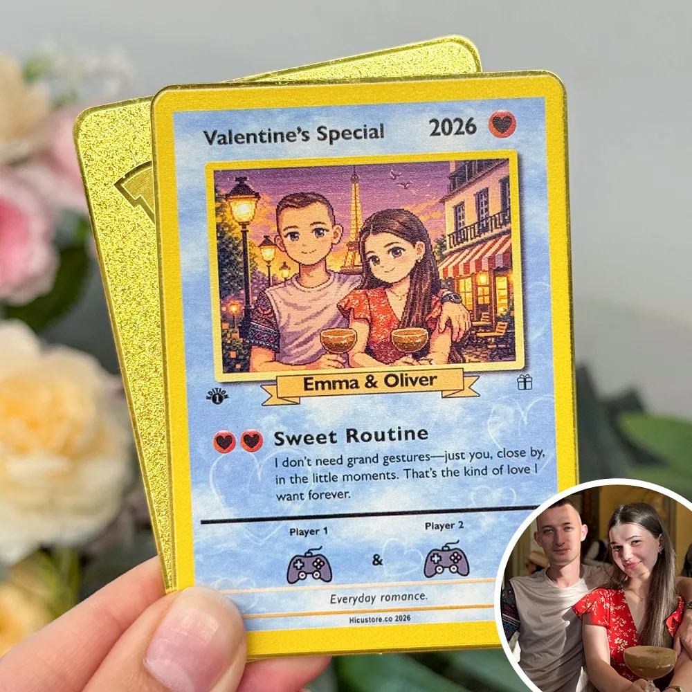 💕Personalized Couple Anime Art Classic Card Pokecard