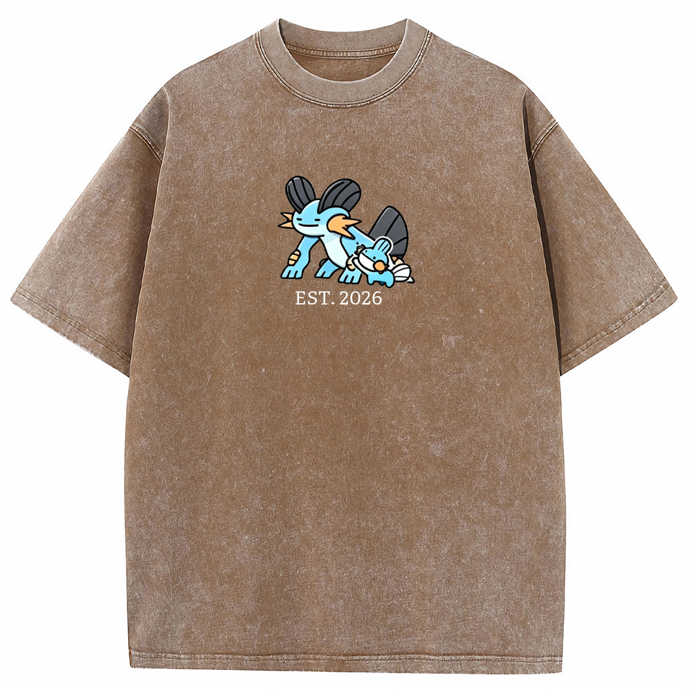 Cute Parent & Kid Swampert Vintage Washed T-Shirt