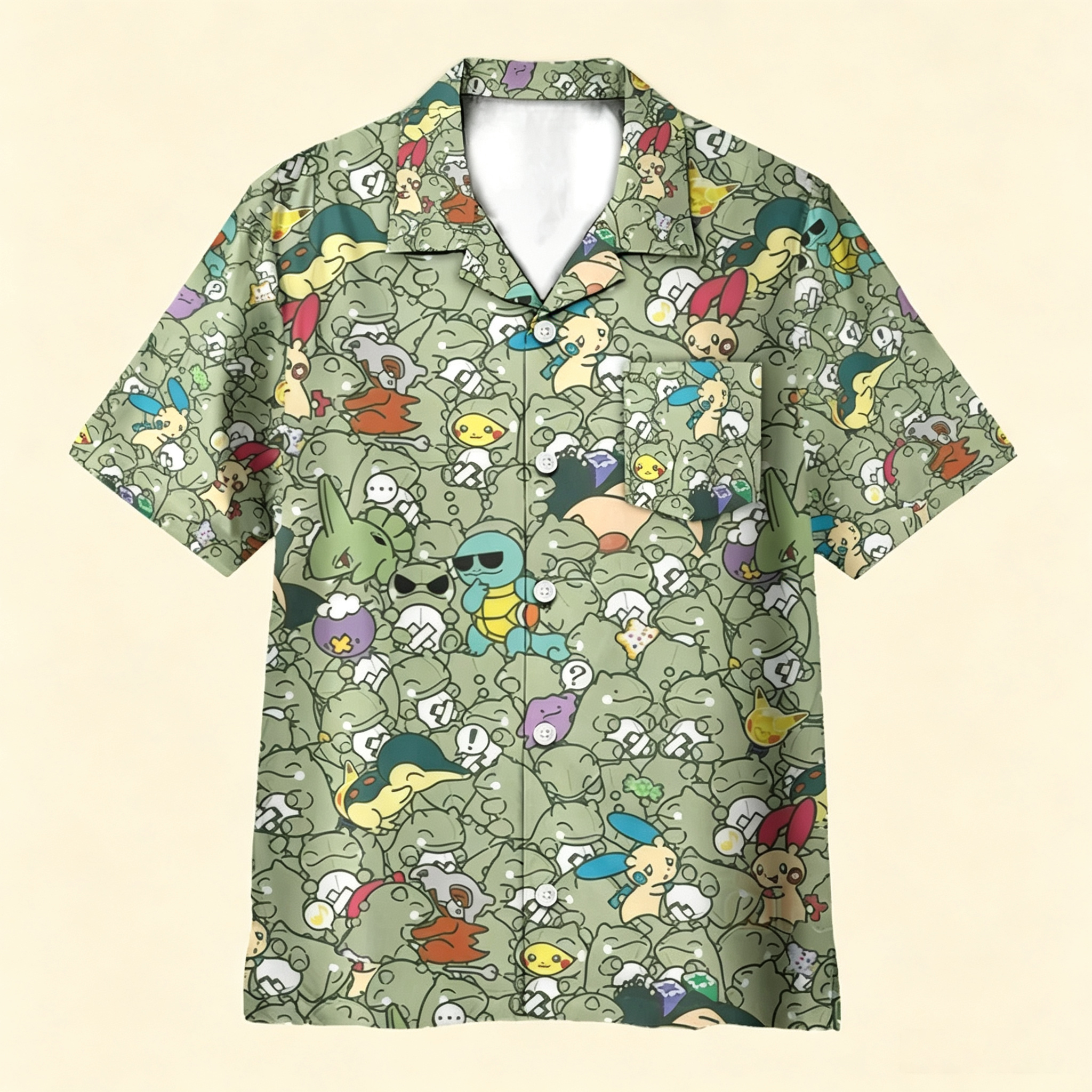 Epic Pokemon Pattern Hawaiian Shirt