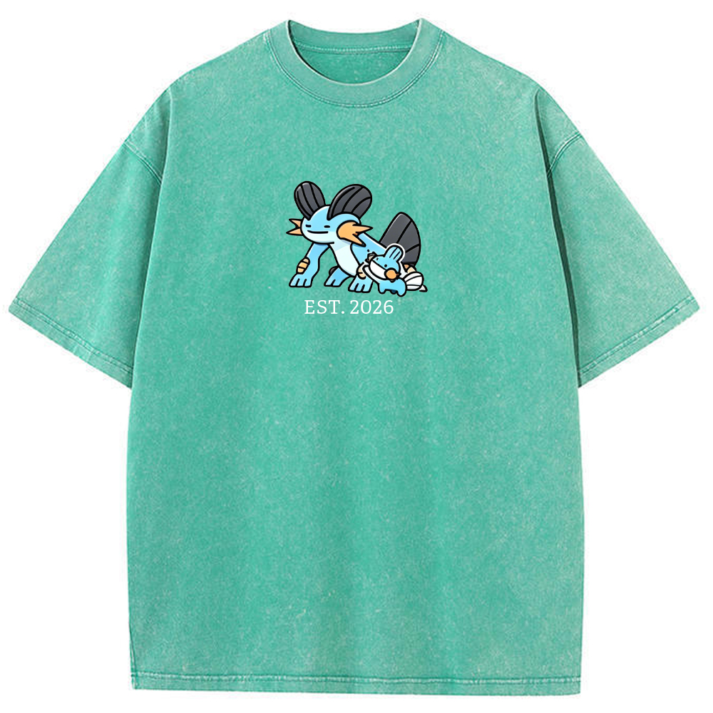Cute Parent & Kid Swampert Vintage Washed T-Shirt