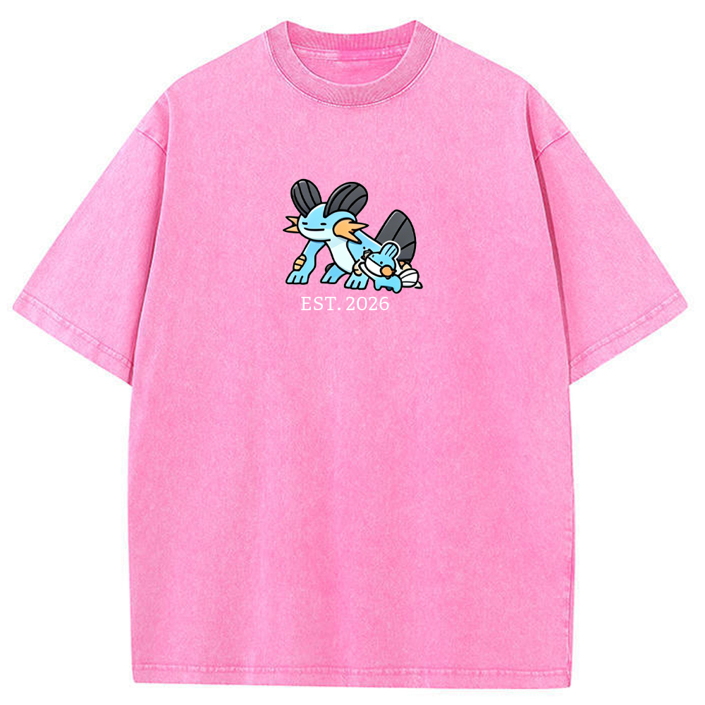 Cute Parent & Kid Swampert Vintage Washed T-Shirt