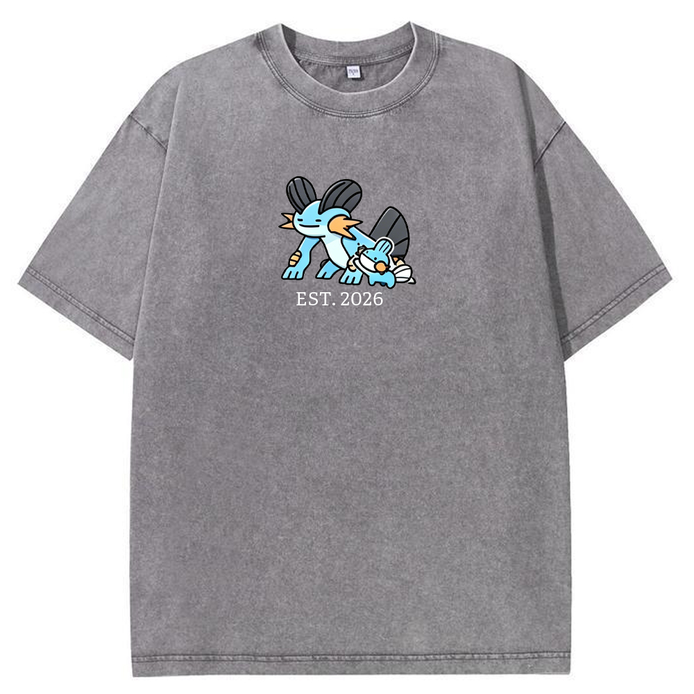 Cute Parent & Kid Swampert Vintage Washed T-Shirt